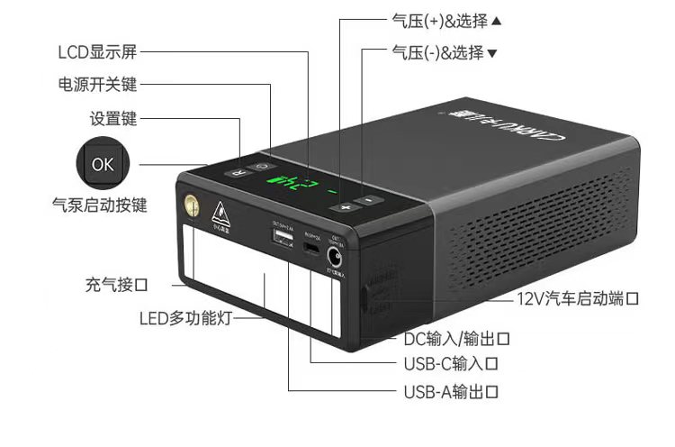 啟動電源充氣一體機